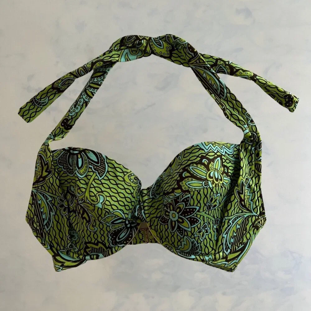 Mismatched Swimsuit 2 Tops, 1 Bottom Very Cheeky Bikini Size Large